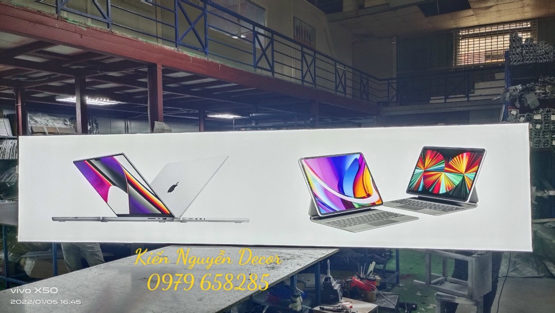 mẫu bảng hiệu hộp đèn Điện thoại laptop